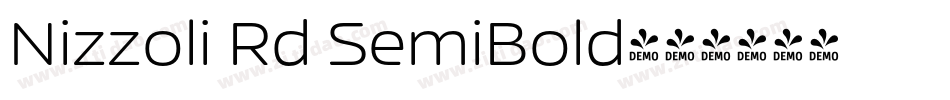 Nizzoli Rd SemiBold字体转换